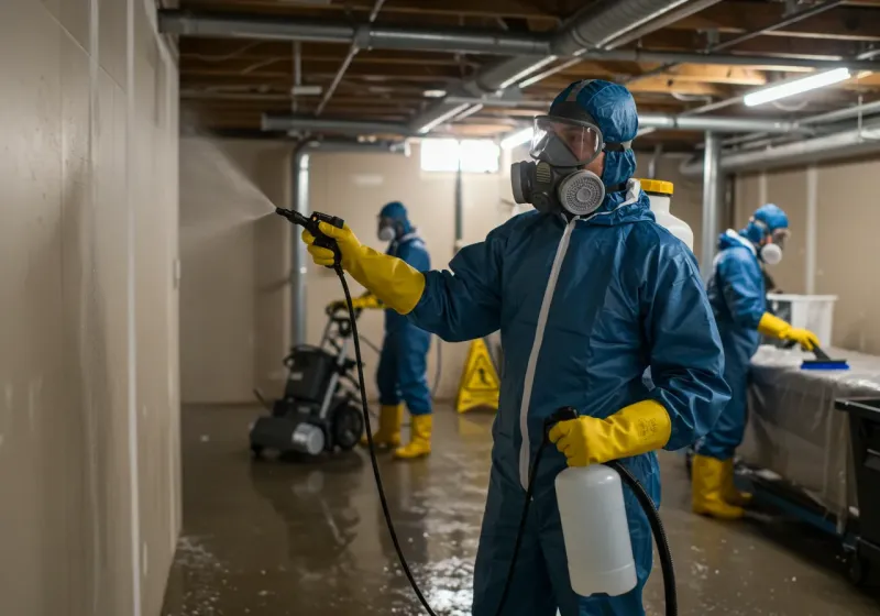 Basement Sanitization and Antimicrobial Treatment process in Blaine, TN